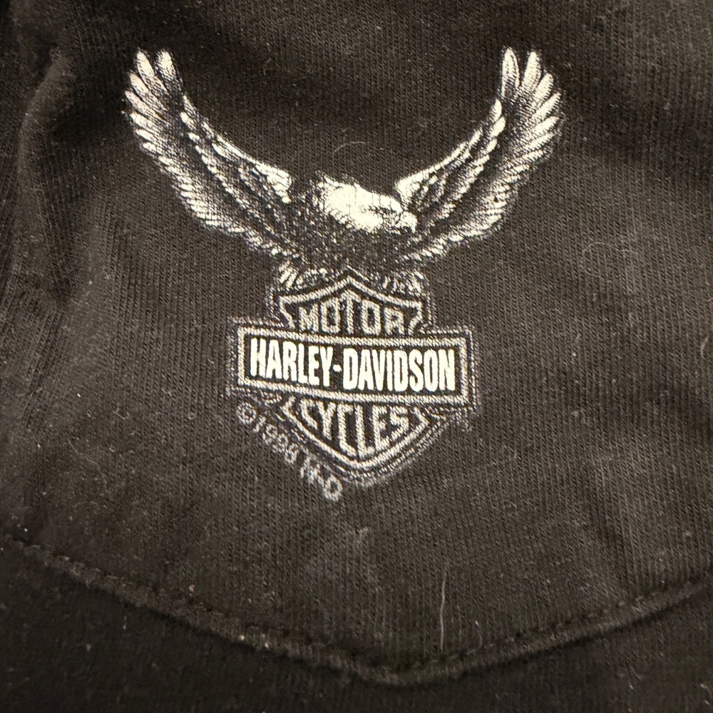Vintage 2000 Harley Davidson Redwood Eureka CA Sleeveless Muscle T-Shirt Black L - Picture 9 of 12